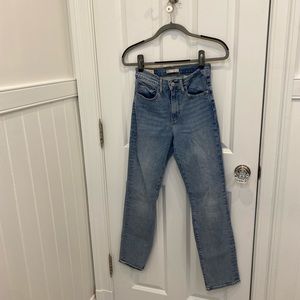 Levi’s 725 High Rise Straight. Worn once.